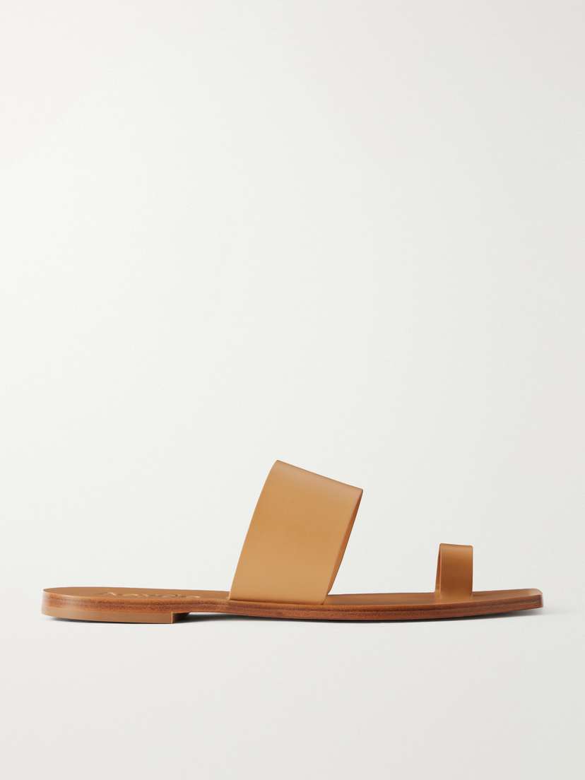 aeyde Sibel Leather Flat Sandals