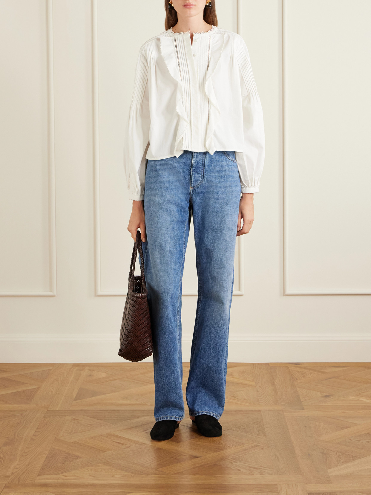 Aeyde Rega Suede Slides In Multi