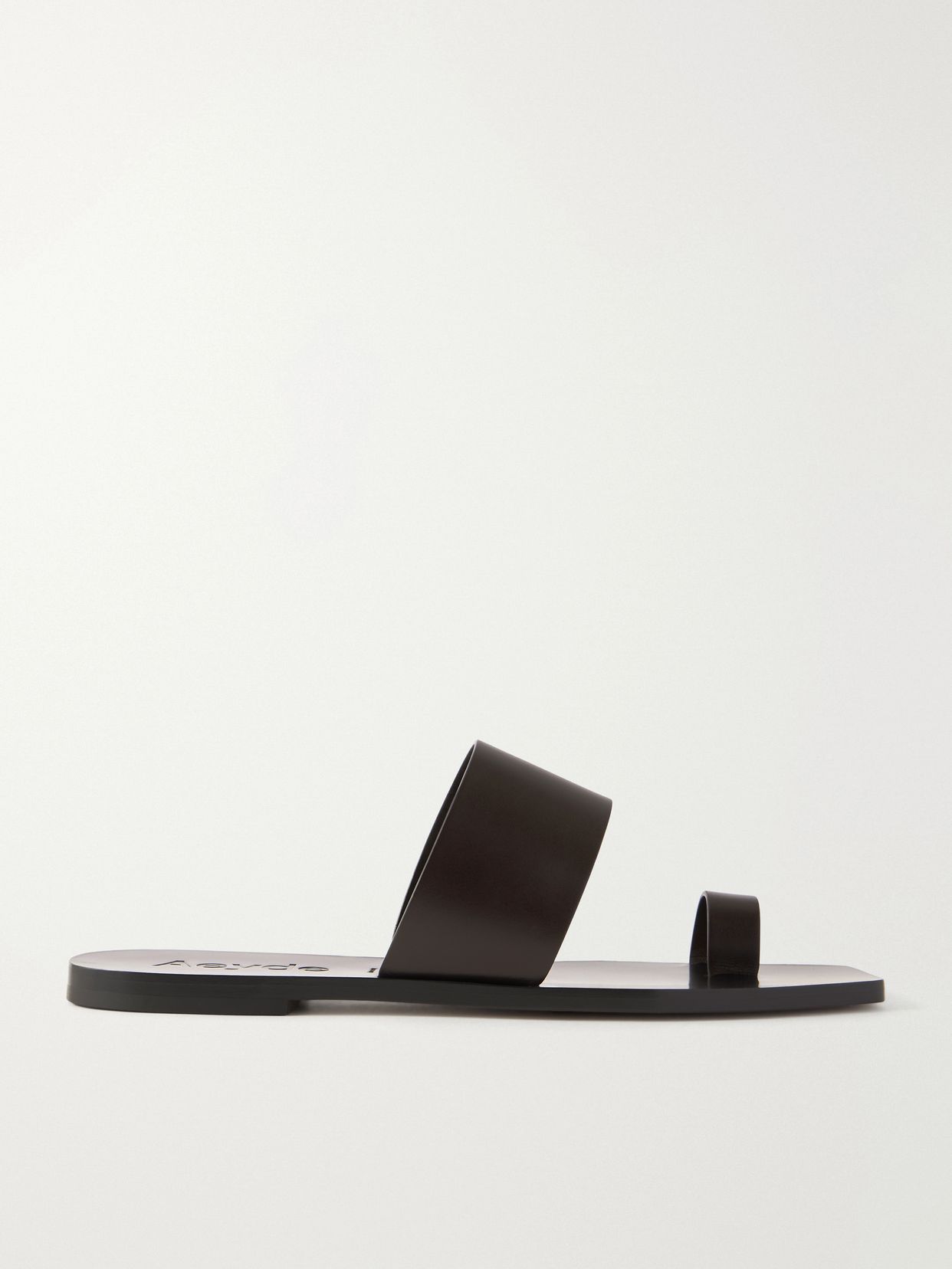sibel leather flat sandals