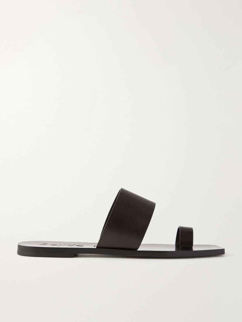 aeyde Sibel Leather Flat Sandals
