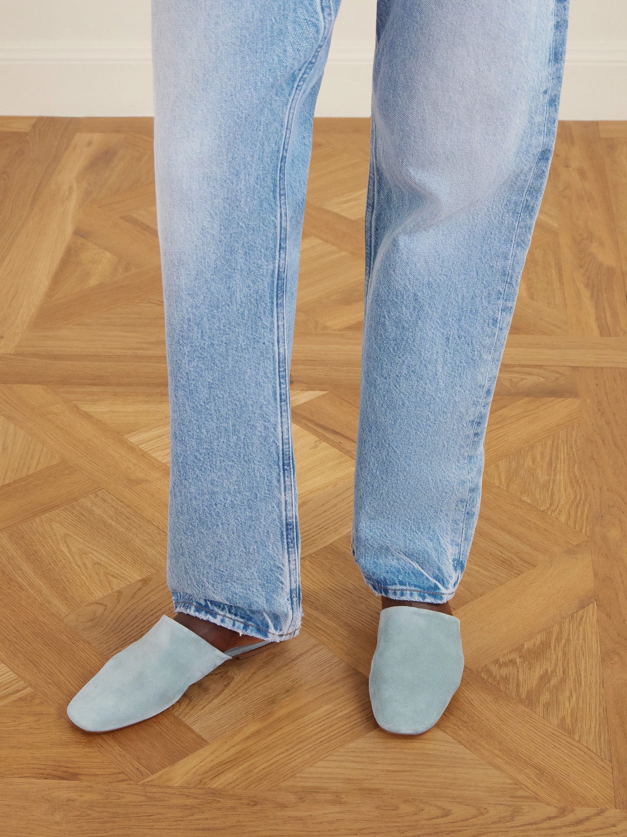 Aeyde Rega Mule In Blue