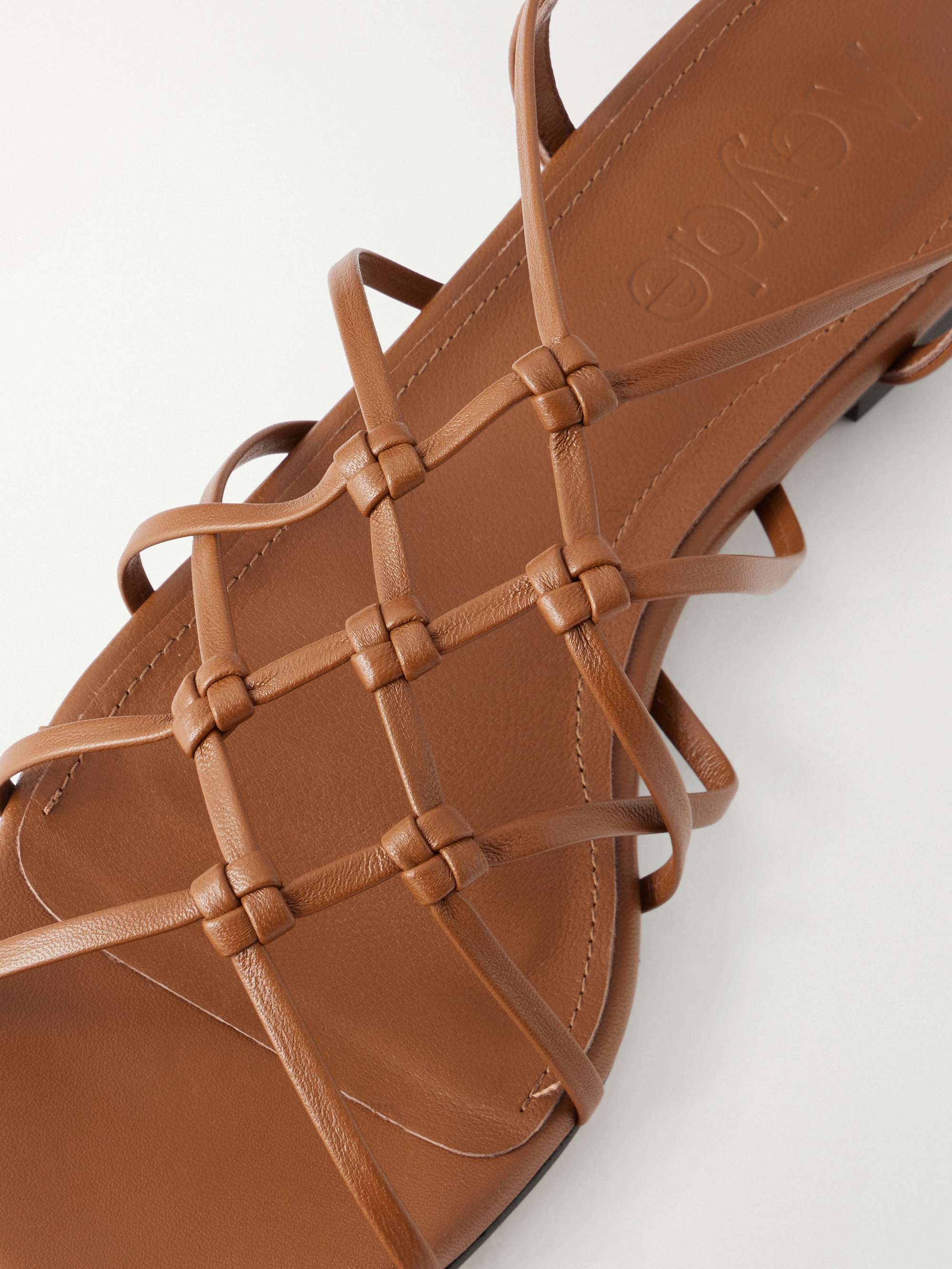 アンディ AEYDE Anisa leather flat sandals | NET-A-PORTER