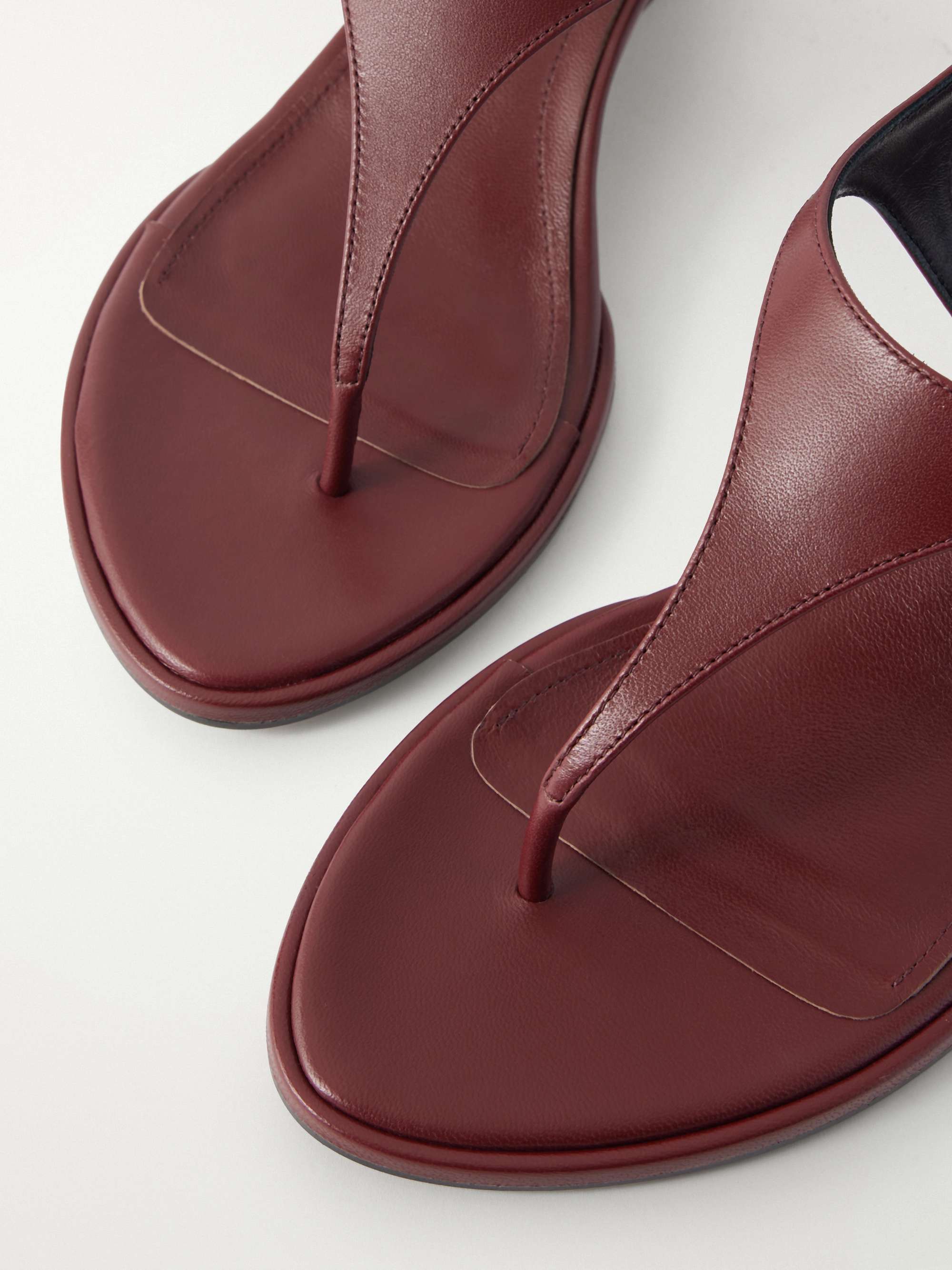 AEYDE Roose leather thong sandals | NET-A-PORTER