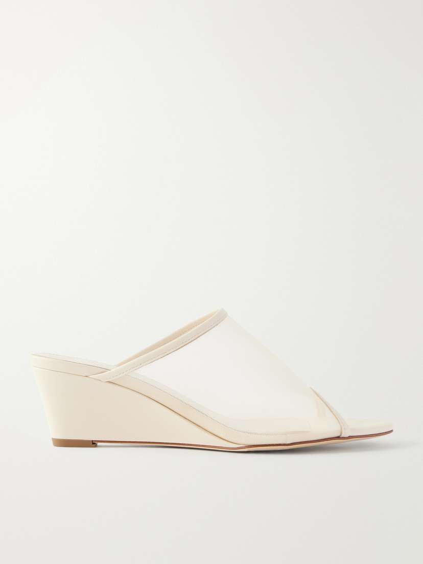 aeyde Suzanne Leather-trimmed Mesh Sandals | Thumbnail 6 aeyde Suzanne Leather-trimmed Mesh Sandals | Thumbnail 6