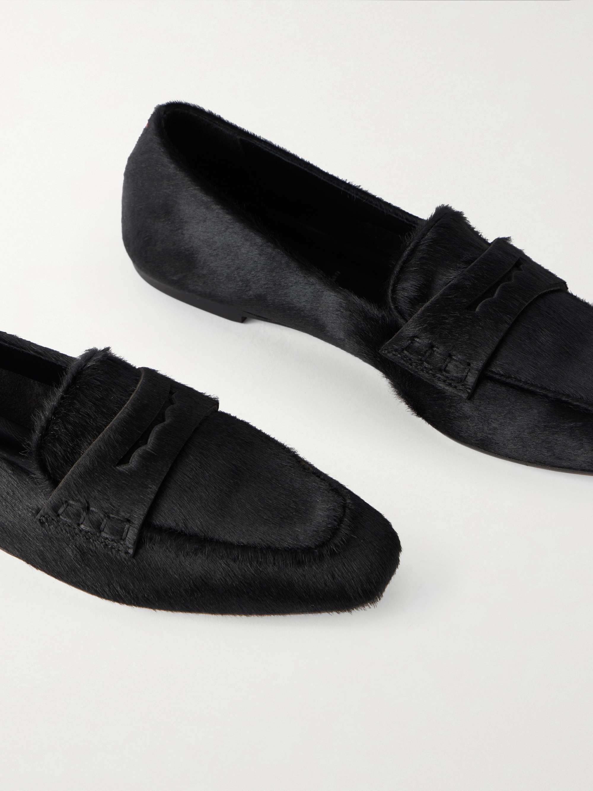 Ada Black Suede Penny Loafers Men main image 2