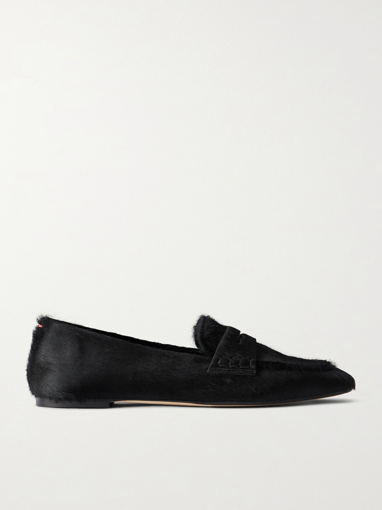 Aeyde Alfie Pony Hair Loafers In Black