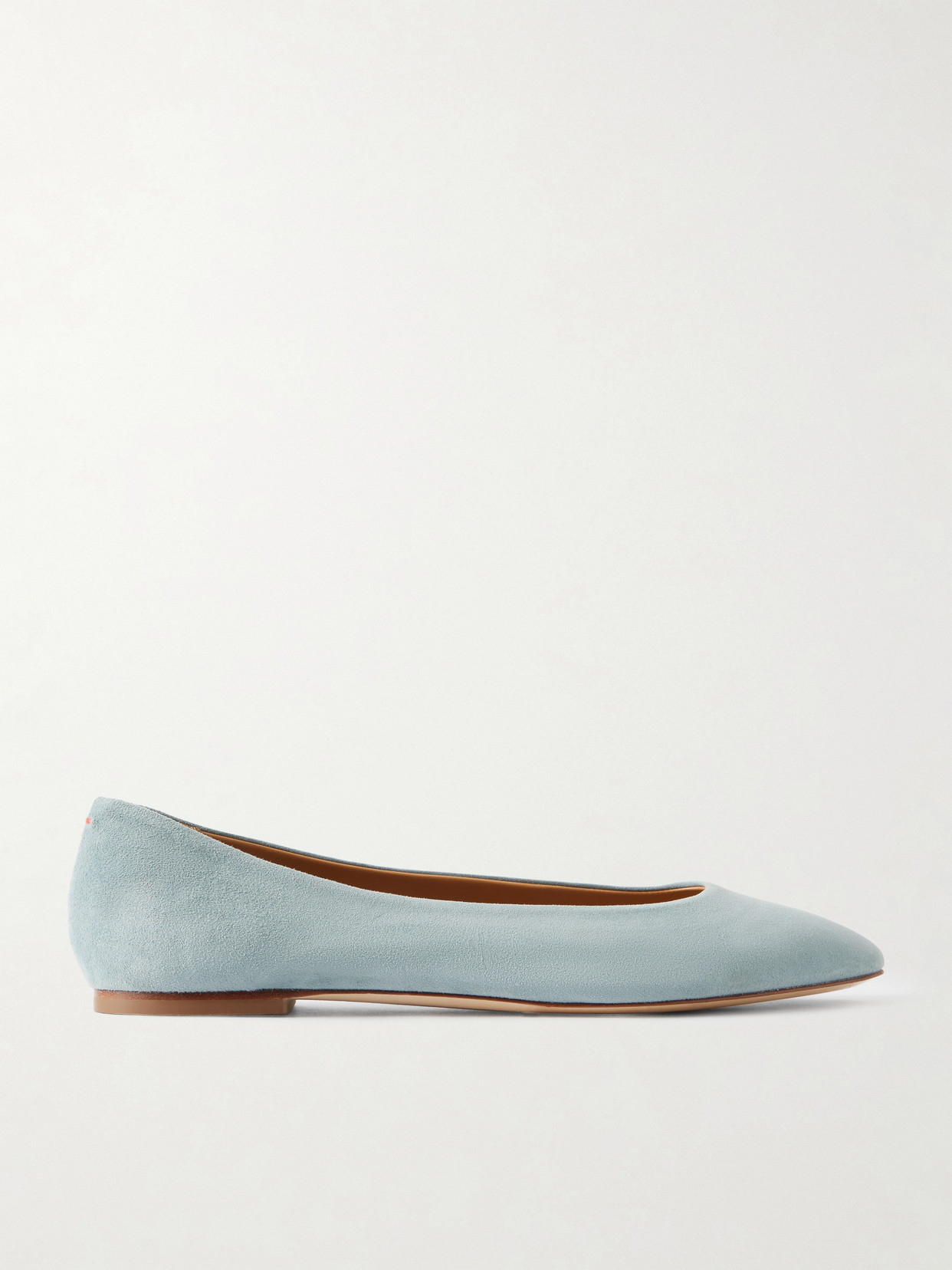 Aeyde Ellie Suede Ballet Flats In Blue