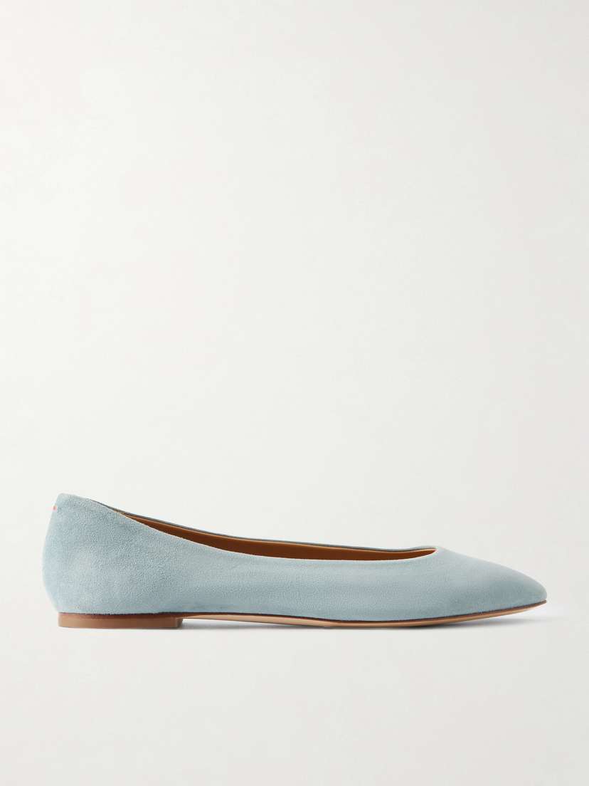 aeyde Ellie Suede Ballet Flats