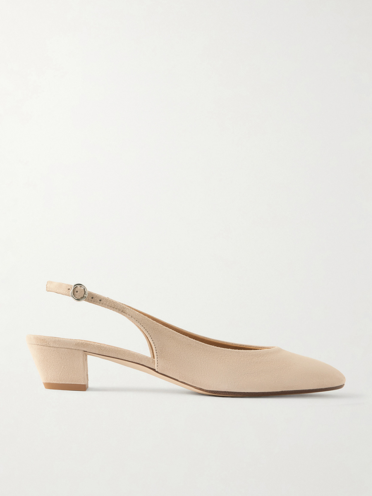Aeyde Celeste Suede Slingback Pumps In Neutral