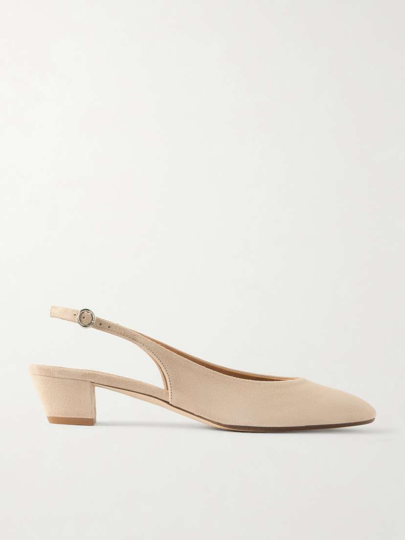 aeyde Celeste Suede Slingback Pumps