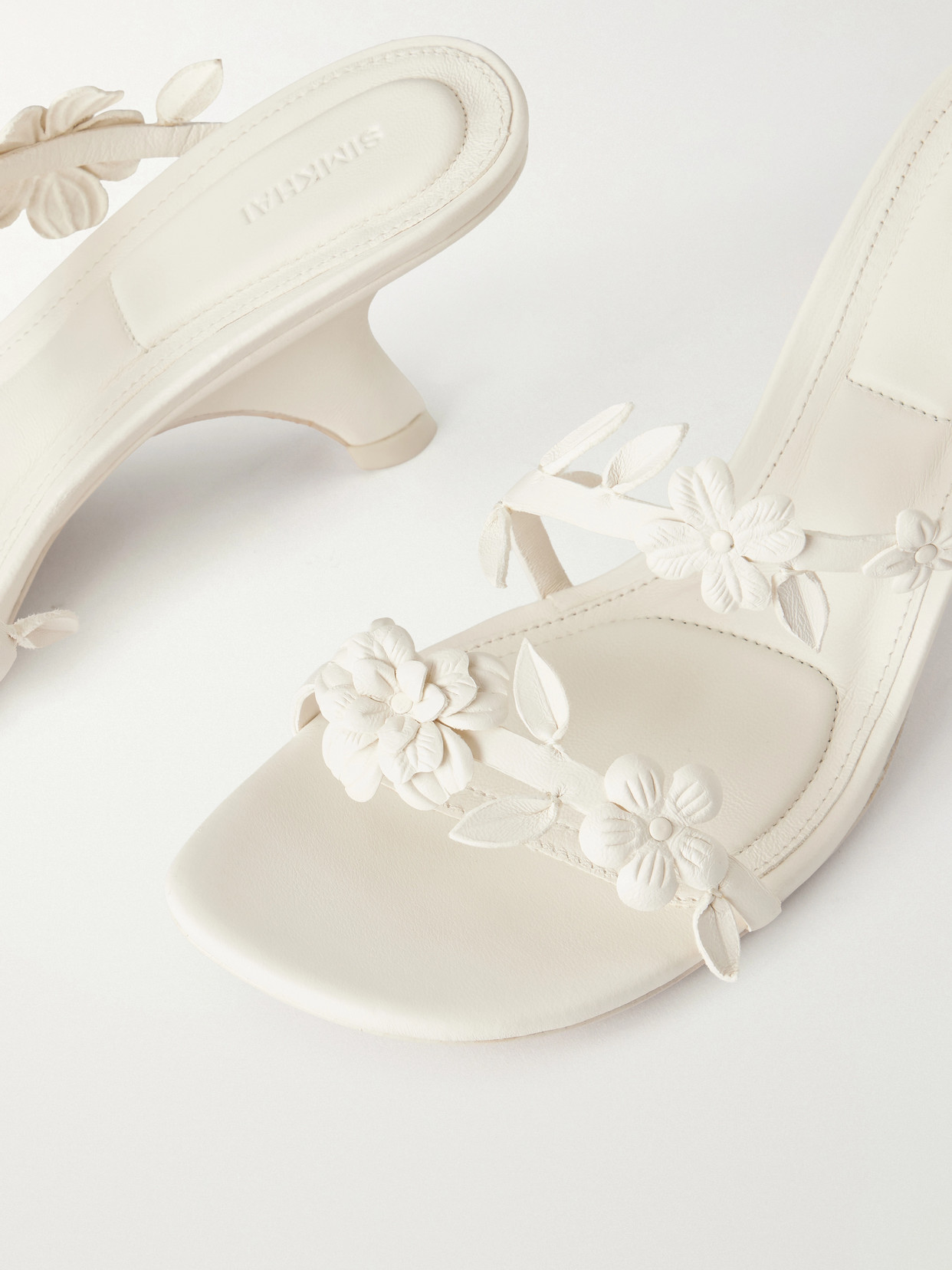 Willow Floral-Appliquéd Sandals