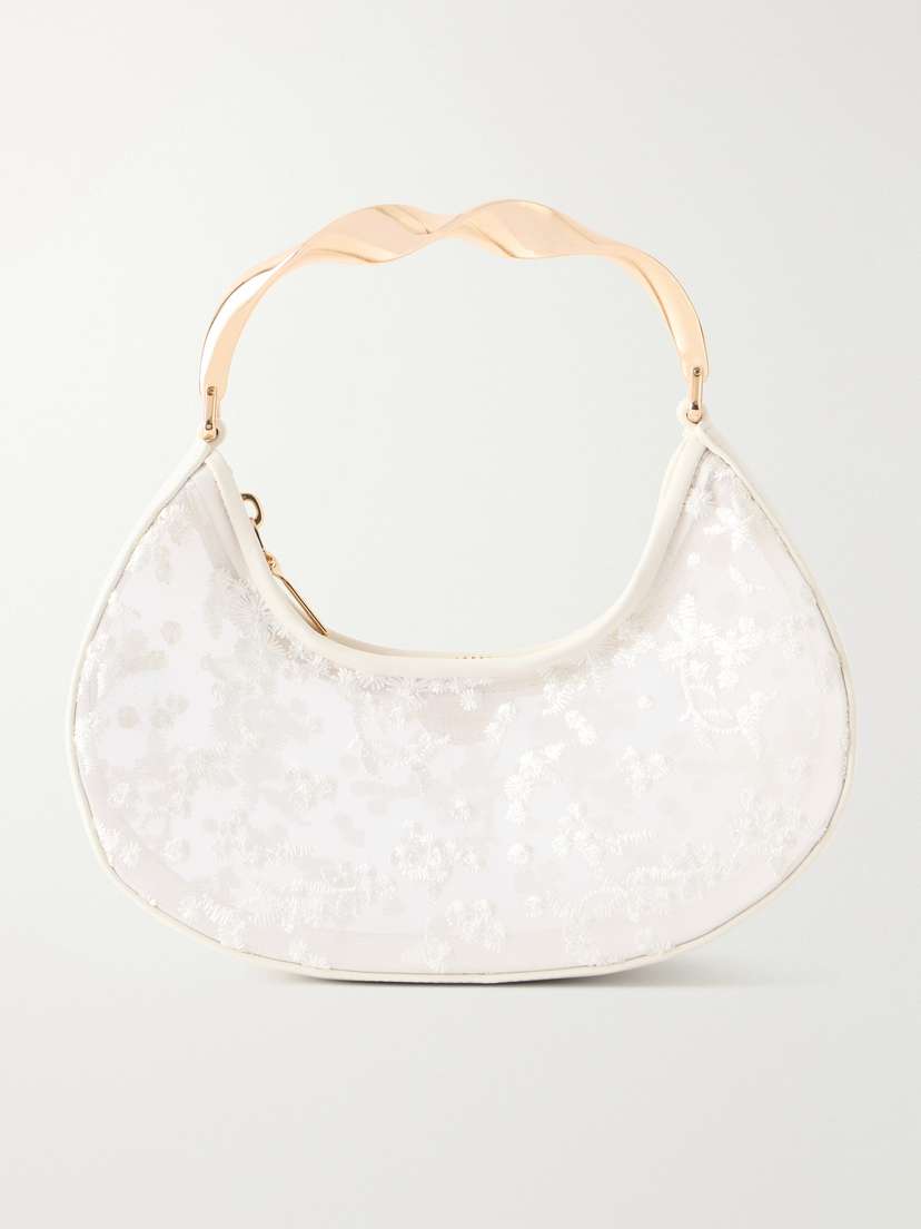 Simkhai Nixi Twist Leather-trimmed Embroidered Mini Bag | Thumbnail 7 Simkhai Nixi Twist Leather-trimmed Embroidered Mini Bag | Thumbnail 7