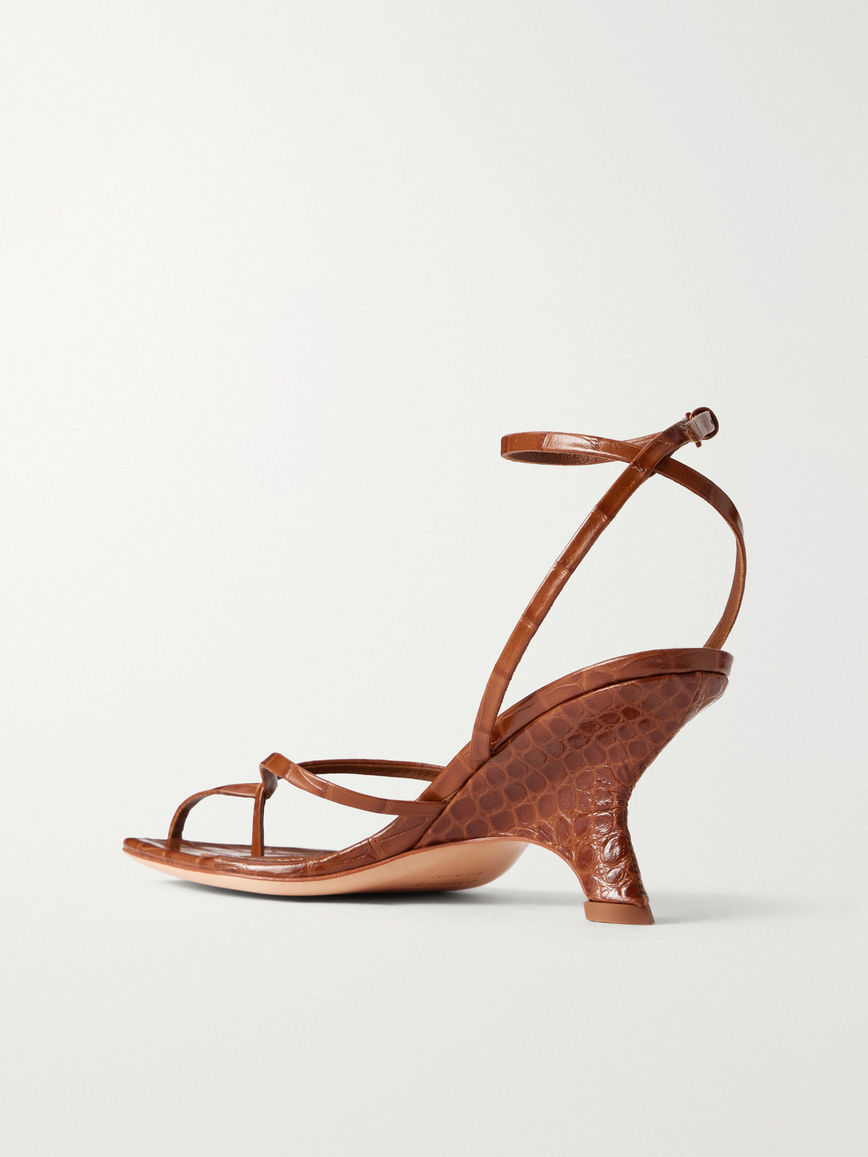 Kelsey Croc-Effect Sandals