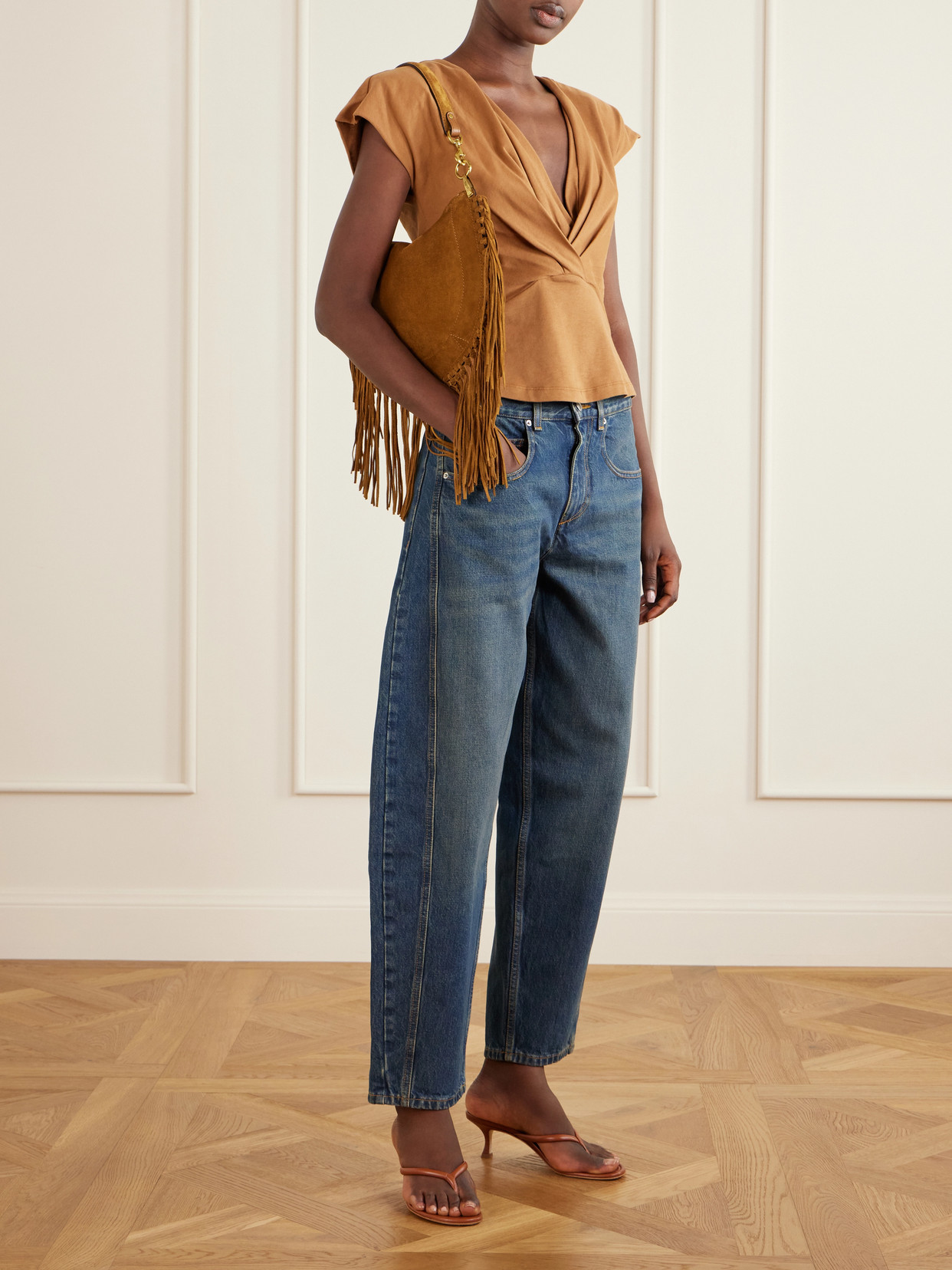Oskan Soft Fringed Shoulder Bag