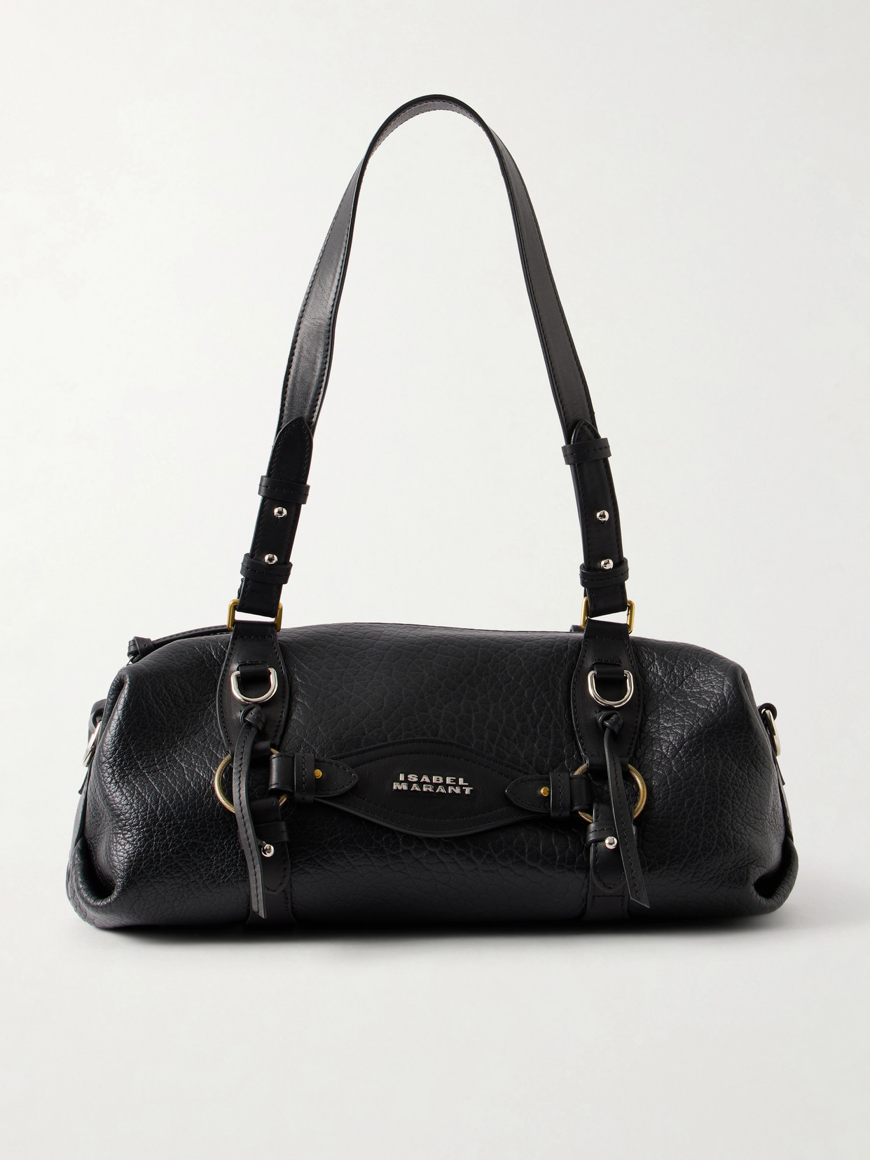 Isabel Marant Tilpa Bubble Mini Embellished Textured-leather Shoulder Bag In Black