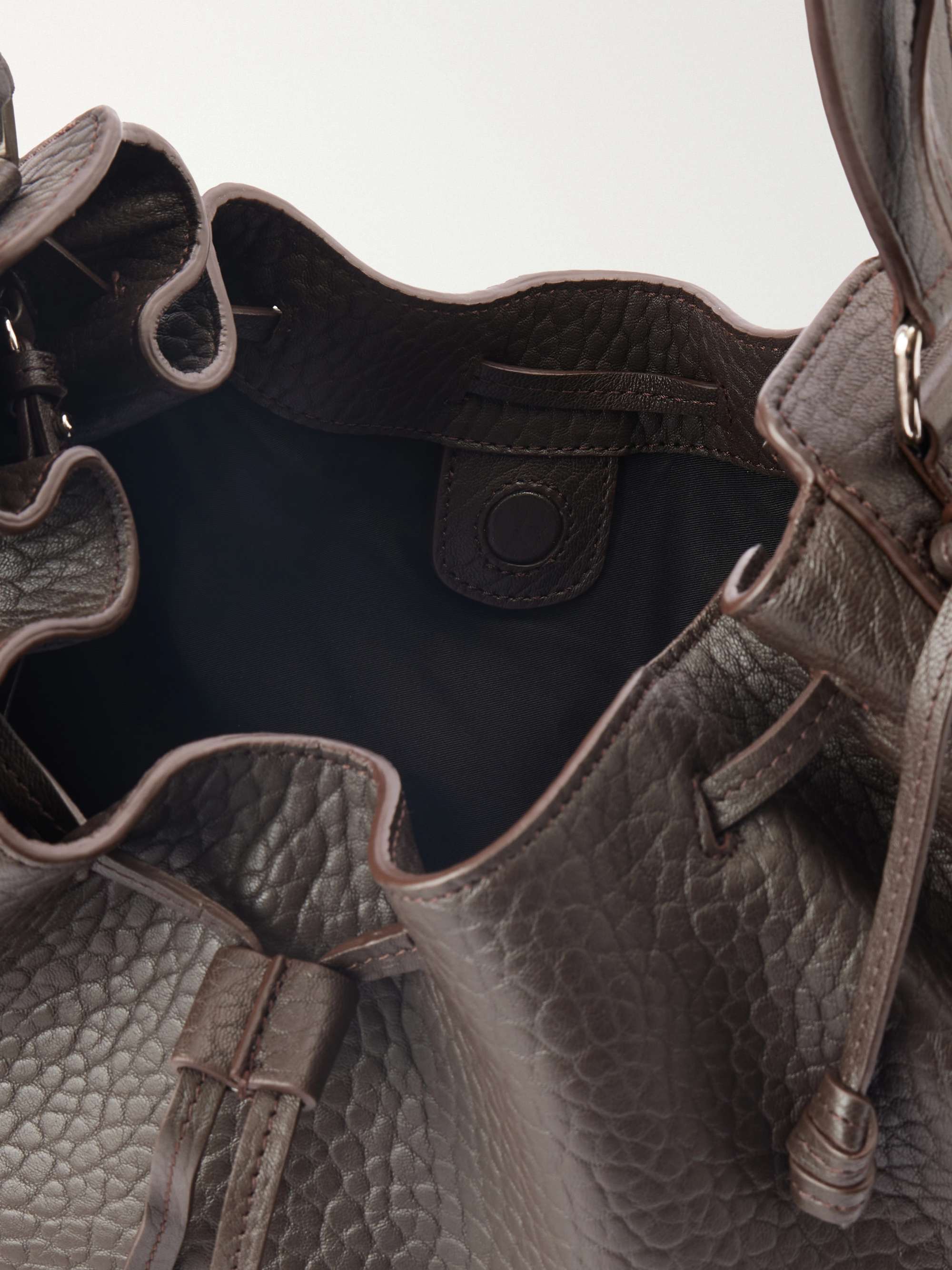 ISABEL MARANT Bolton tasseled textured-leather shoulder bag | NET