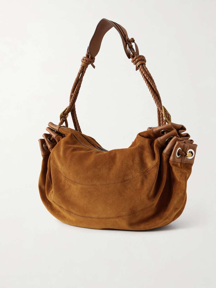 Isabel Marant Maia Large Braided Suede Shoulder Bag | Thumbnail 4