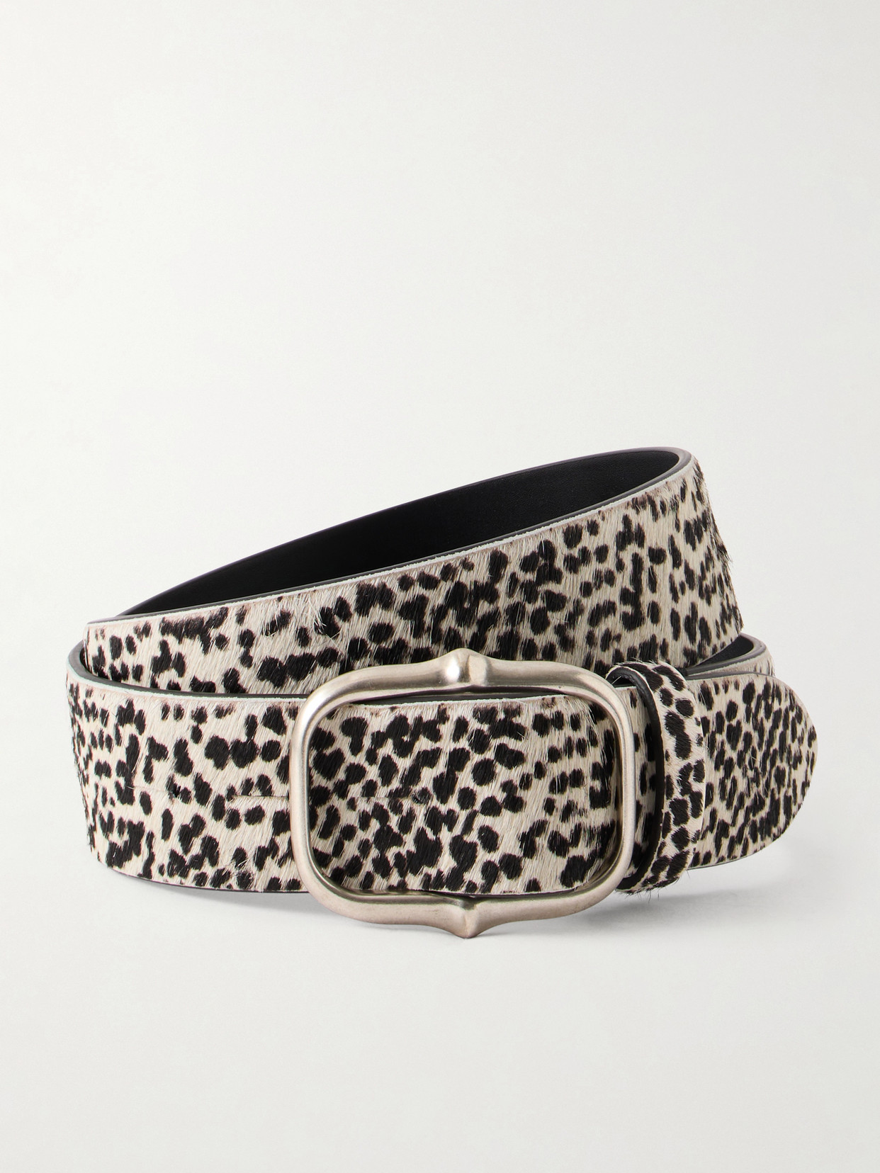 Isabel Marant Holis Pony Hair Belt In Black
