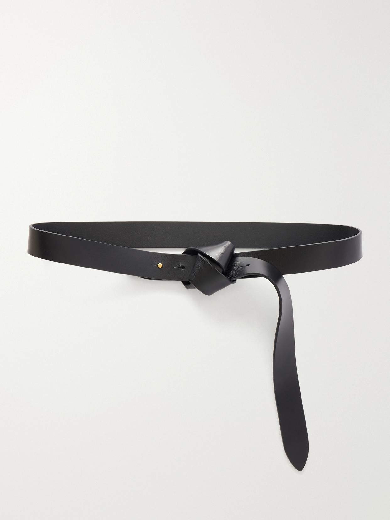 Isabel Marant Lassio Leather Belt In Black