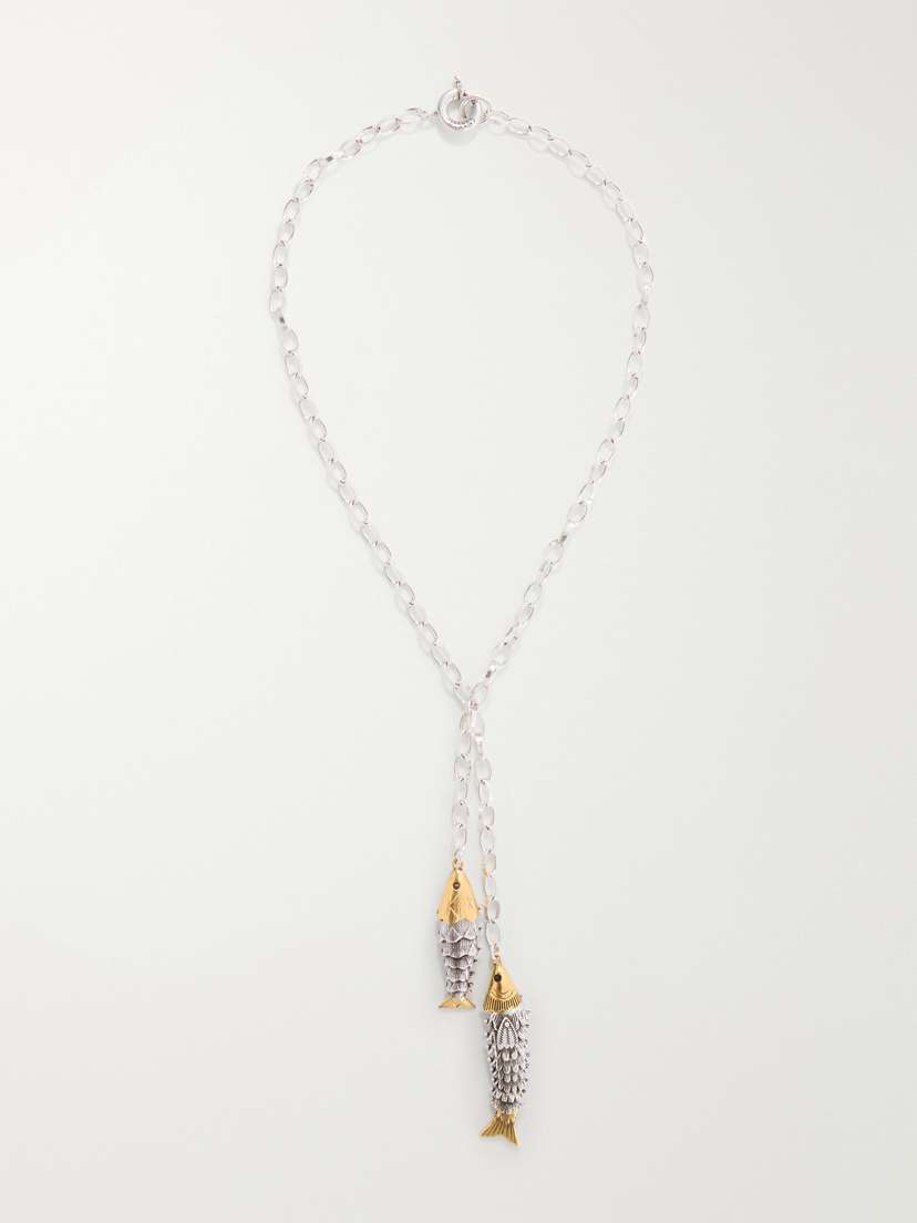 Isabel Marant River Silver And Gold-tone Necklace - Women's Jewelry And Watches