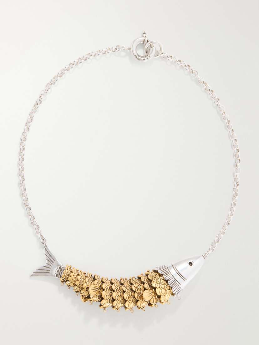 Isabel Marant River Silver And Gold-tone Necklace