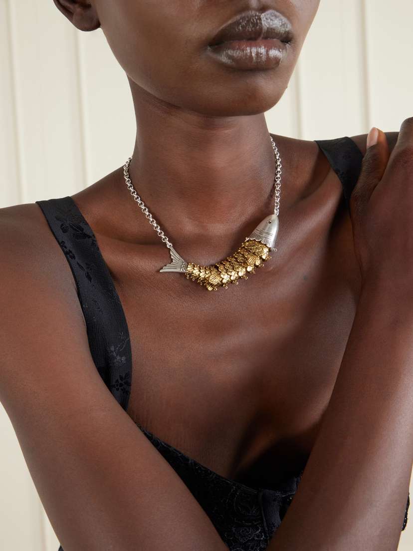 Isabel Marant River Silver And Gold-tone Necklace | Thumbnail 2 Isabel Marant River Silver And Gold-tone Necklace | Thumbnail 2