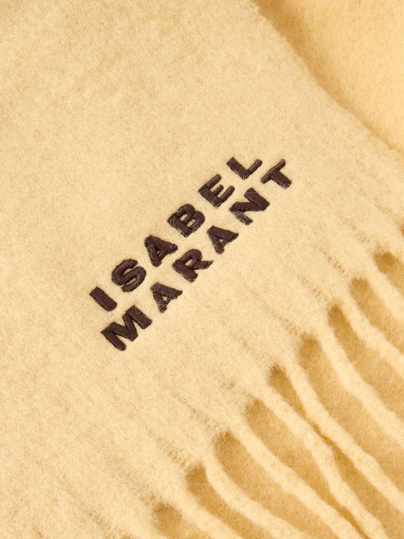 Isabel Marant Firny Fringed Embroidered Alpaca-blend Scarf | Thumbnail 3 Isabel Marant Firny Fringed Embroidered Alpaca-blend Scarf | Thumbnail 3