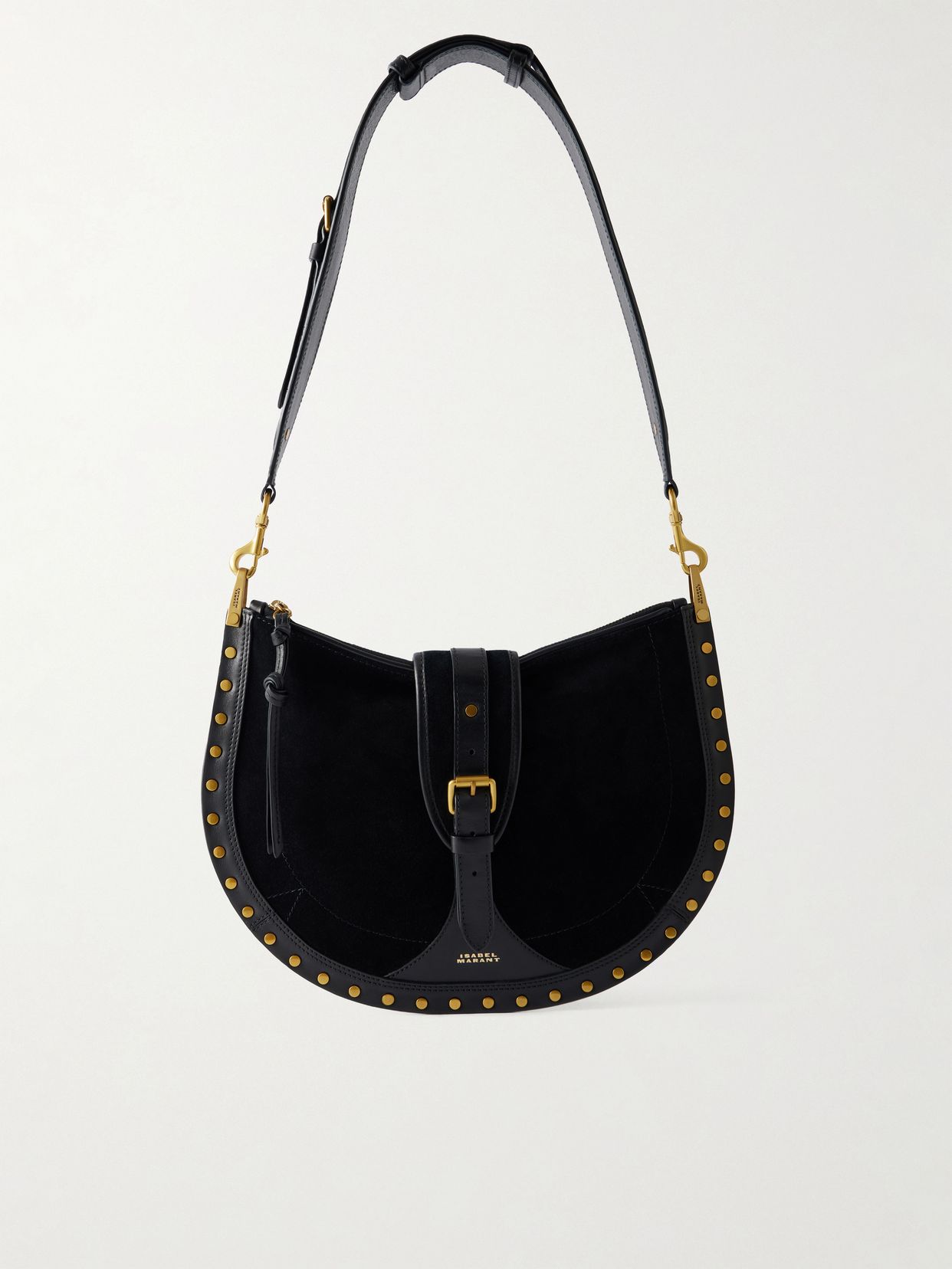 Oskan embellished suede shoulder bag