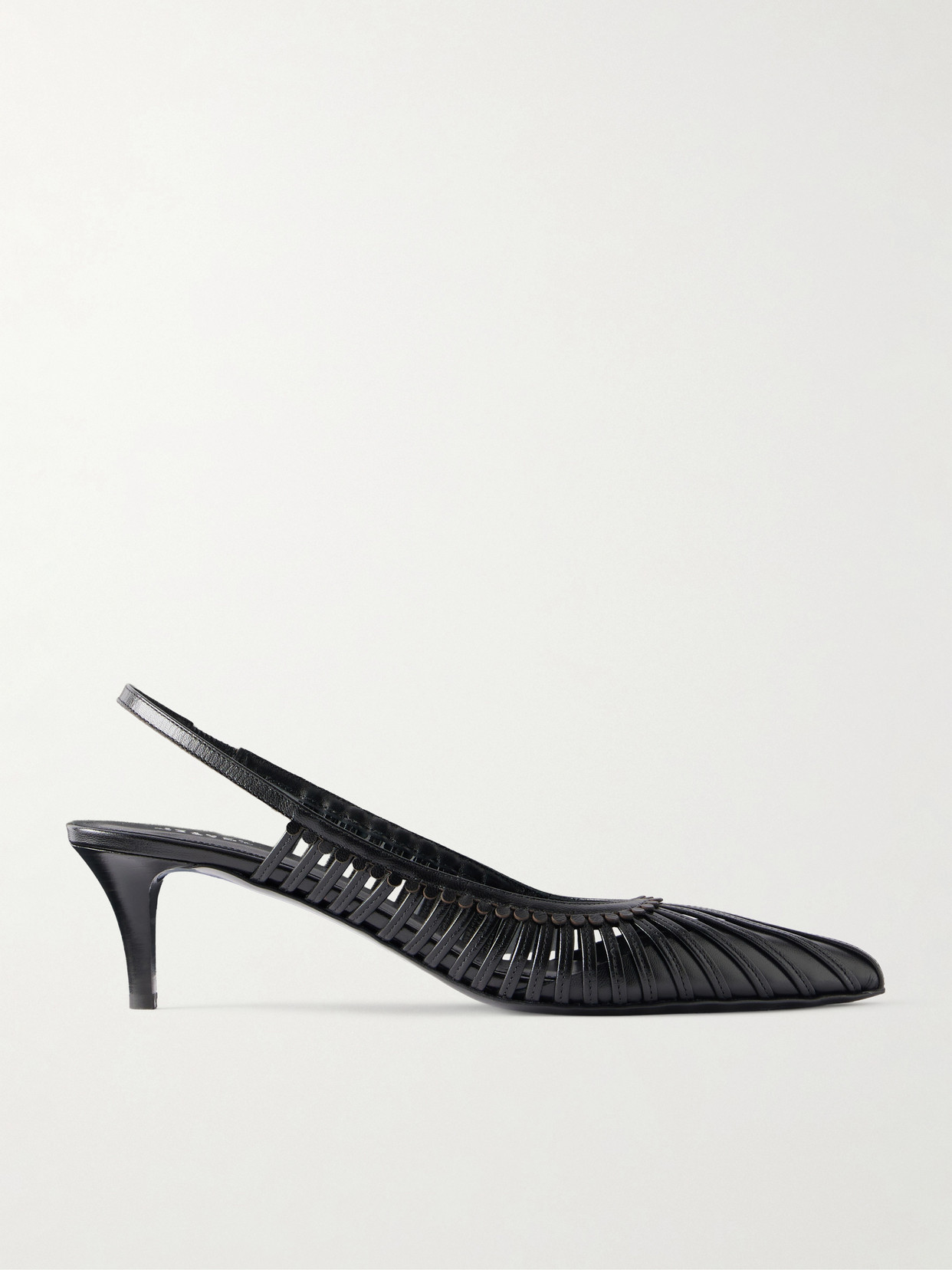Isabel Marant Pionee Leather Slingback Pumps In Black