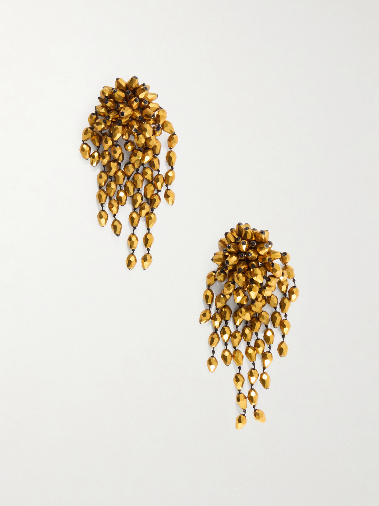 Isabel Marant Hanabi Bead-embellished Gold-tone Earrings