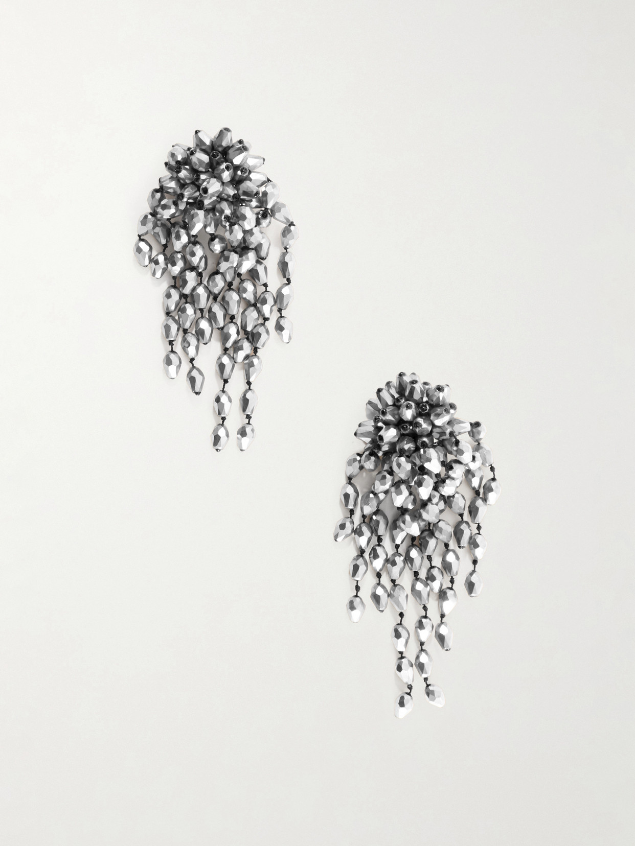 Isabel Marant Hanabi Embellished Earrings In Silver