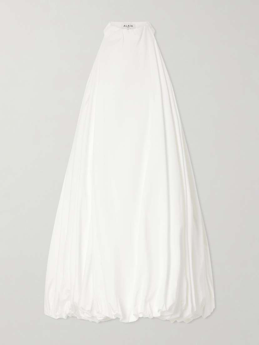Alaïa Halterneck Cotton-poplin Balloon Mini Dress | Thumbnail 5 Alaïa Halterneck Cotton-poplin Balloon Mini Dress | Thumbnail 5