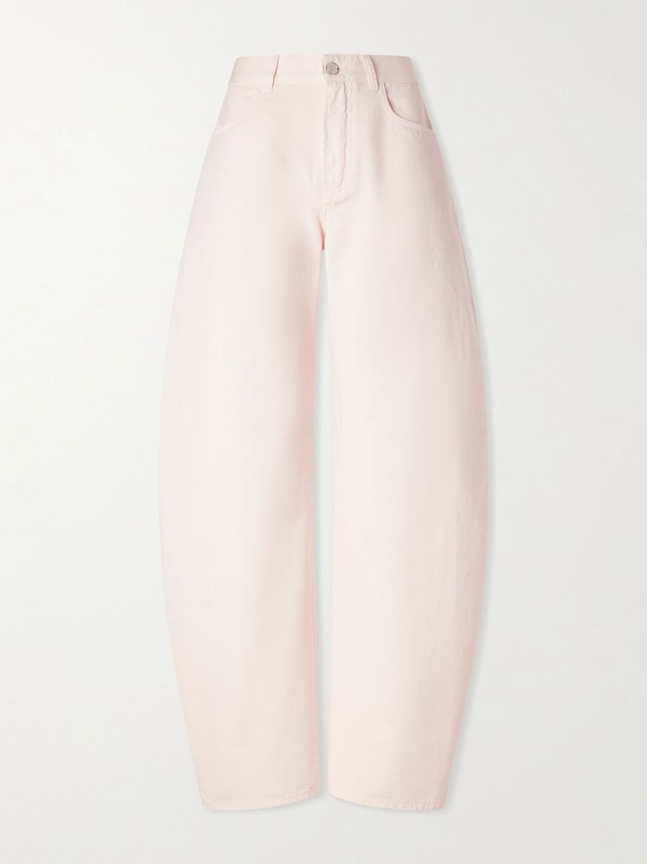 Mid-rise wide-leg jeans