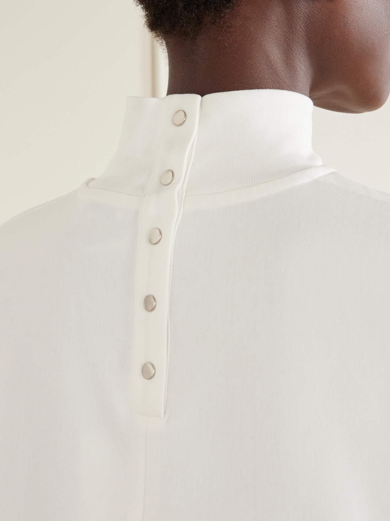Alaïa - Asymmetric Cotton-Blend Jersey T-Shirt