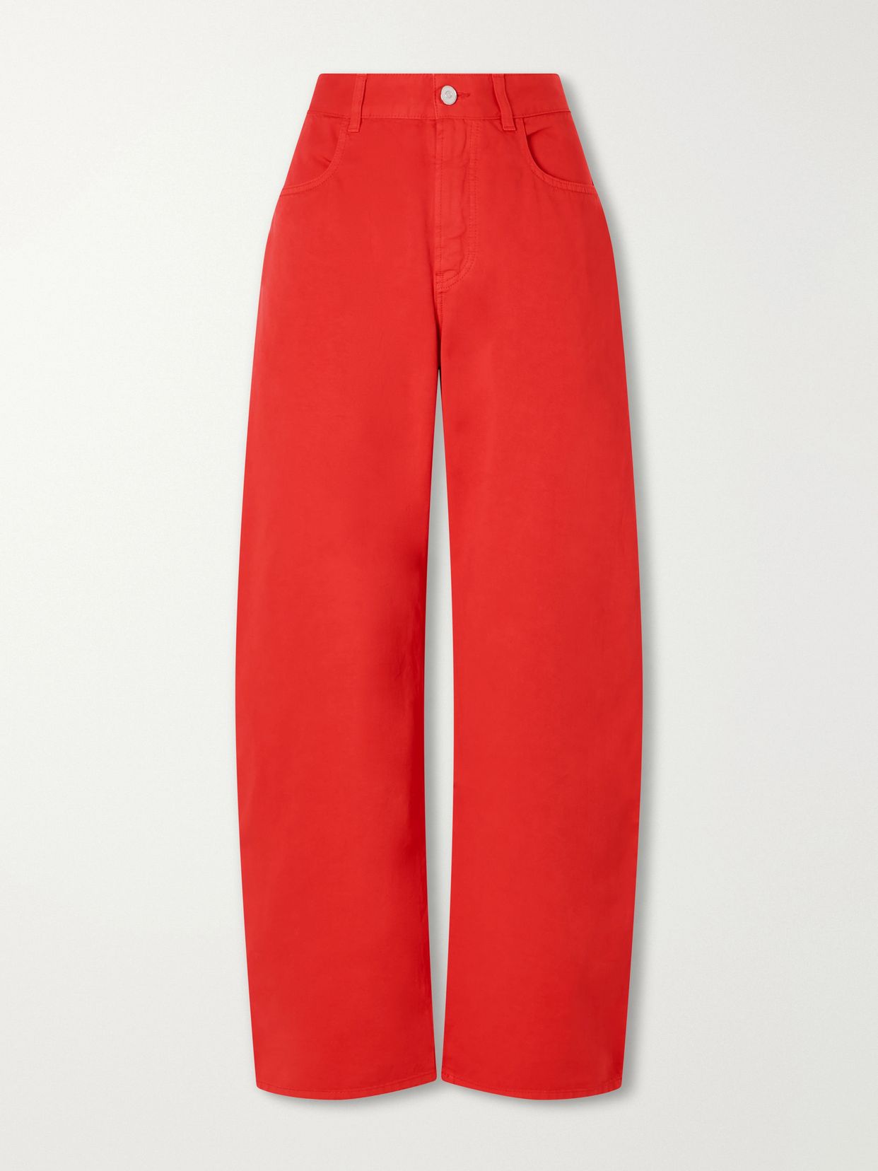Mid-rise wide-leg jeans