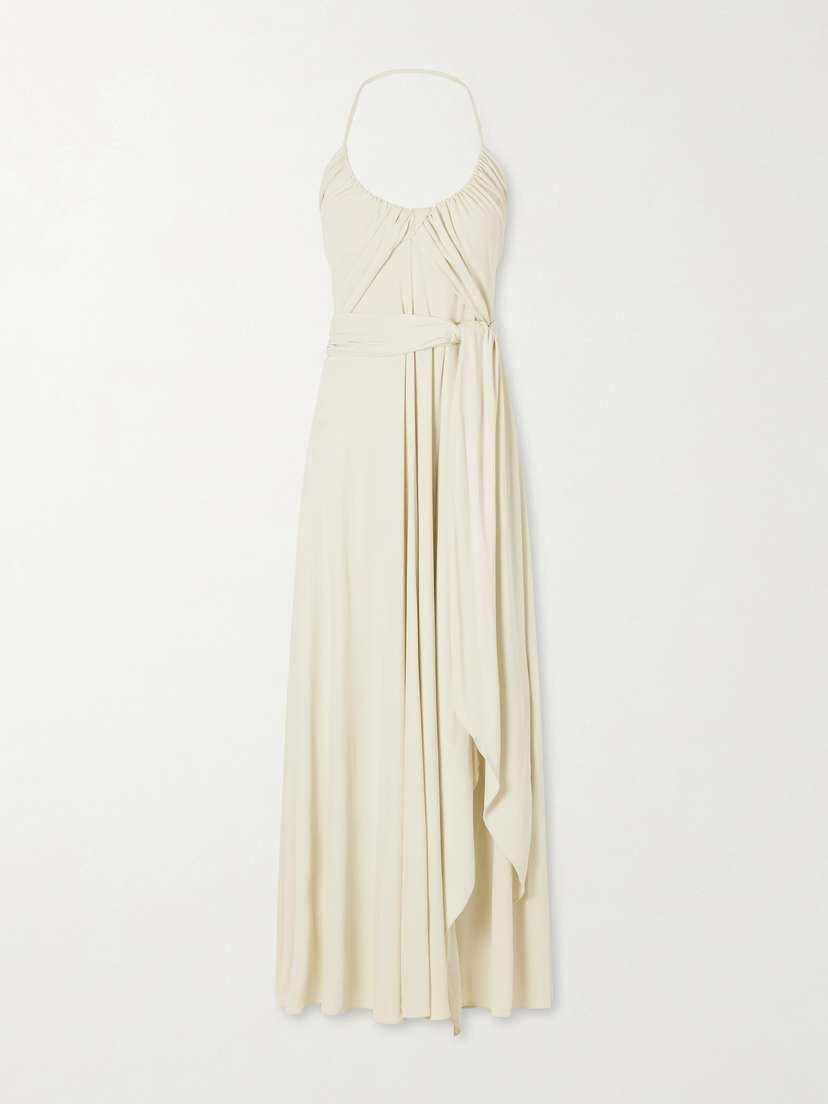 Halter Jersey Maxi Dress