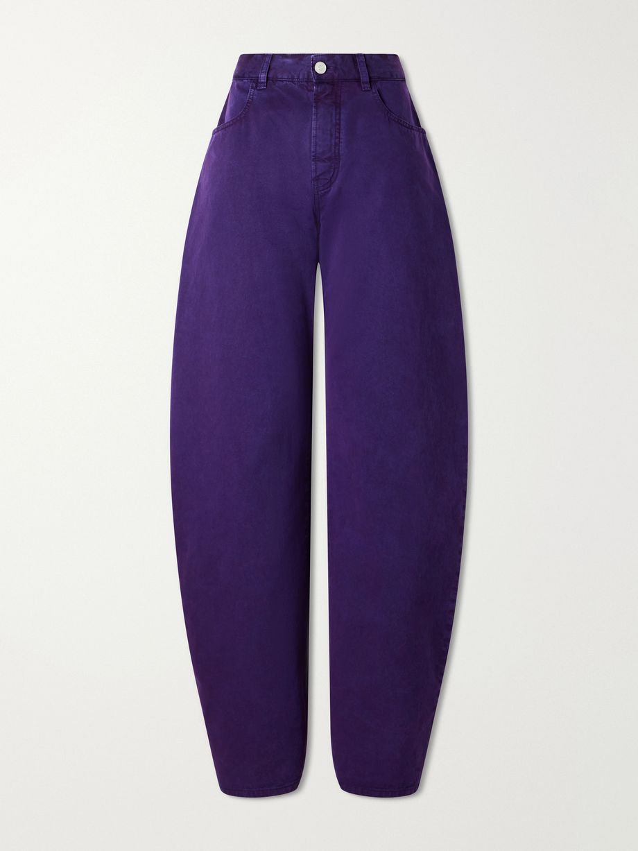 Mid-rise wide-leg jeans