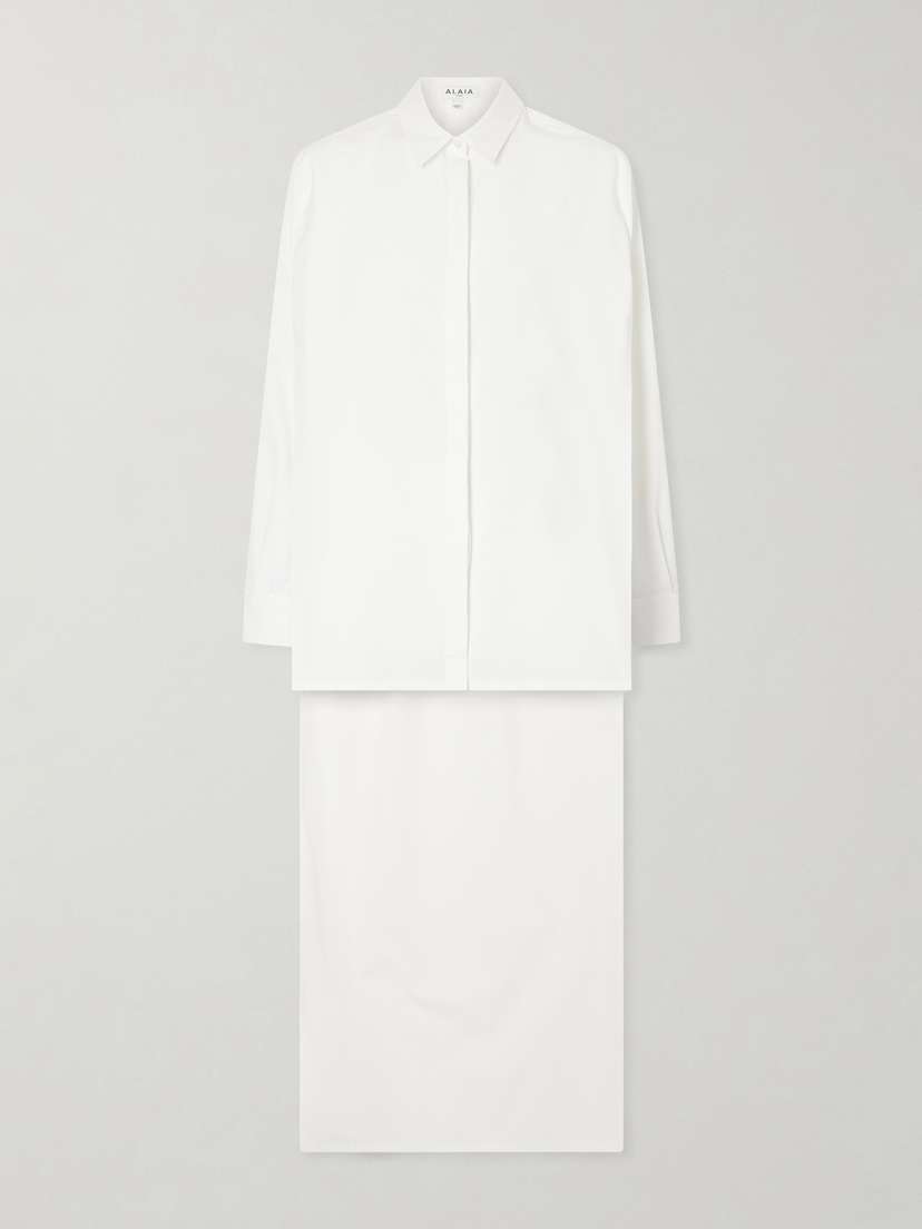 Alaïa Asymmetric Cotton Poplin Shirt | Thumbnail 6 Alaïa Asymmetric Cotton Poplin Shirt | Thumbnail 6