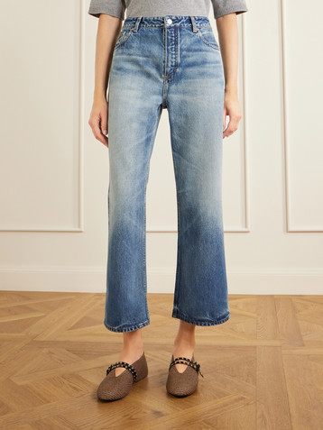 Alaïa Mid-rise wide-leg jeans