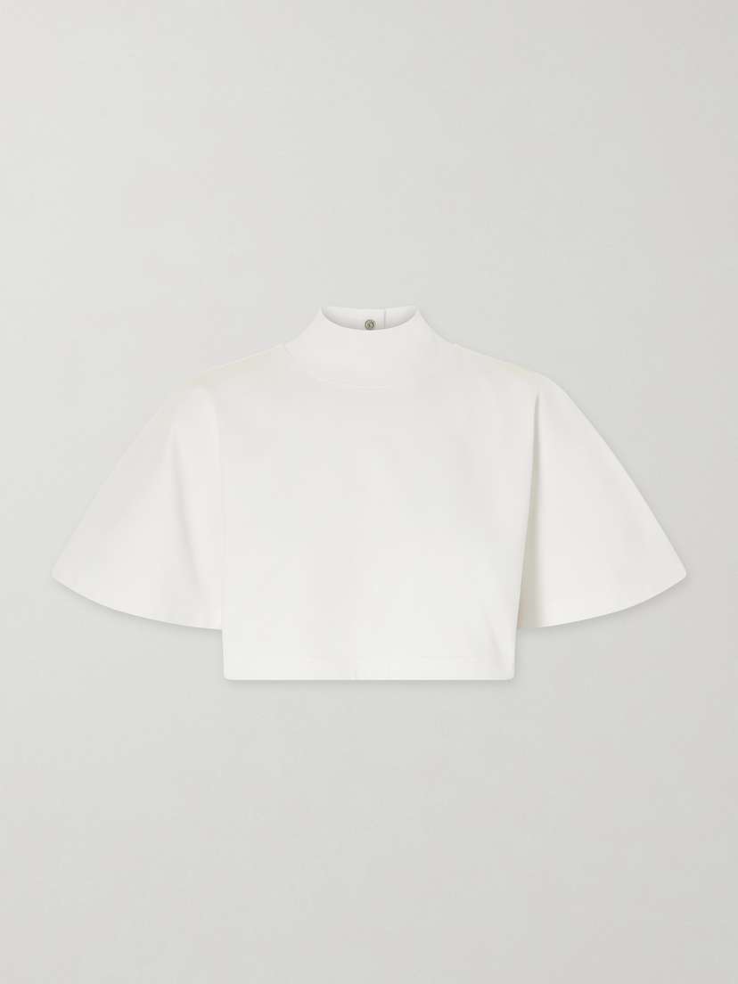 Alaïa Cropped Cotton-jersey Turtleneck T-shirt | Thumbnail 6 Alaïa Cropped Cotton-jersey Turtleneck T-shirt | Thumbnail 6
