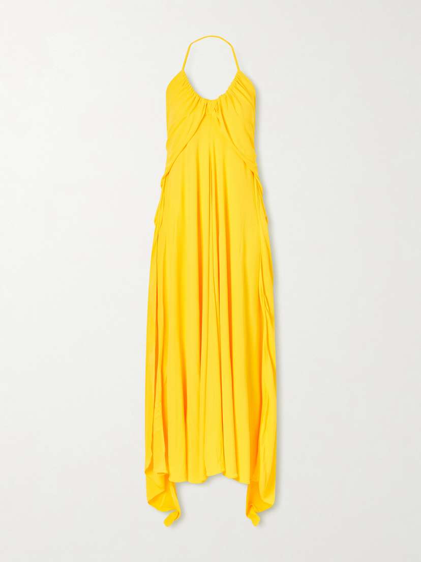 Alaïa Halter Jersey Maxi Dress