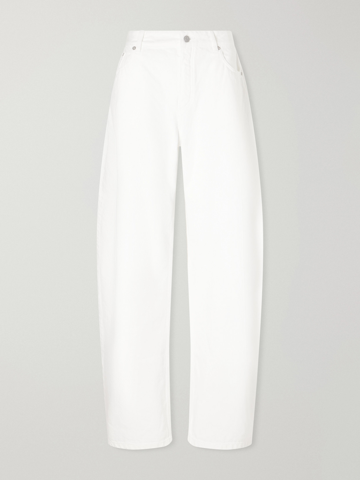 Alaïa Wide-leg Jeans In White