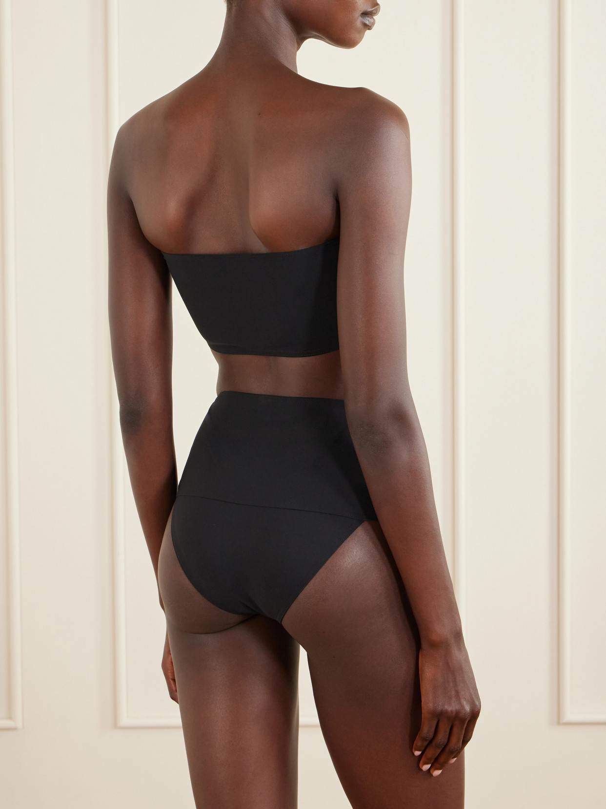 Alaïa Stretch-jersey Bikini In Black