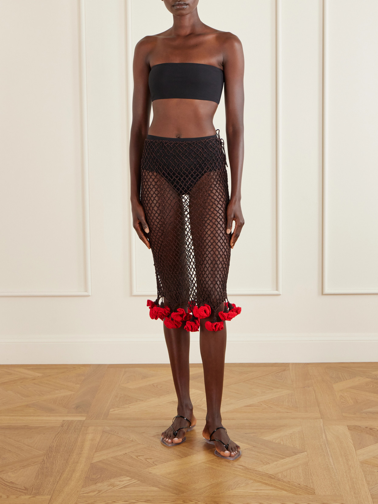 Alaïa Stretch-jersey Bikini In Black