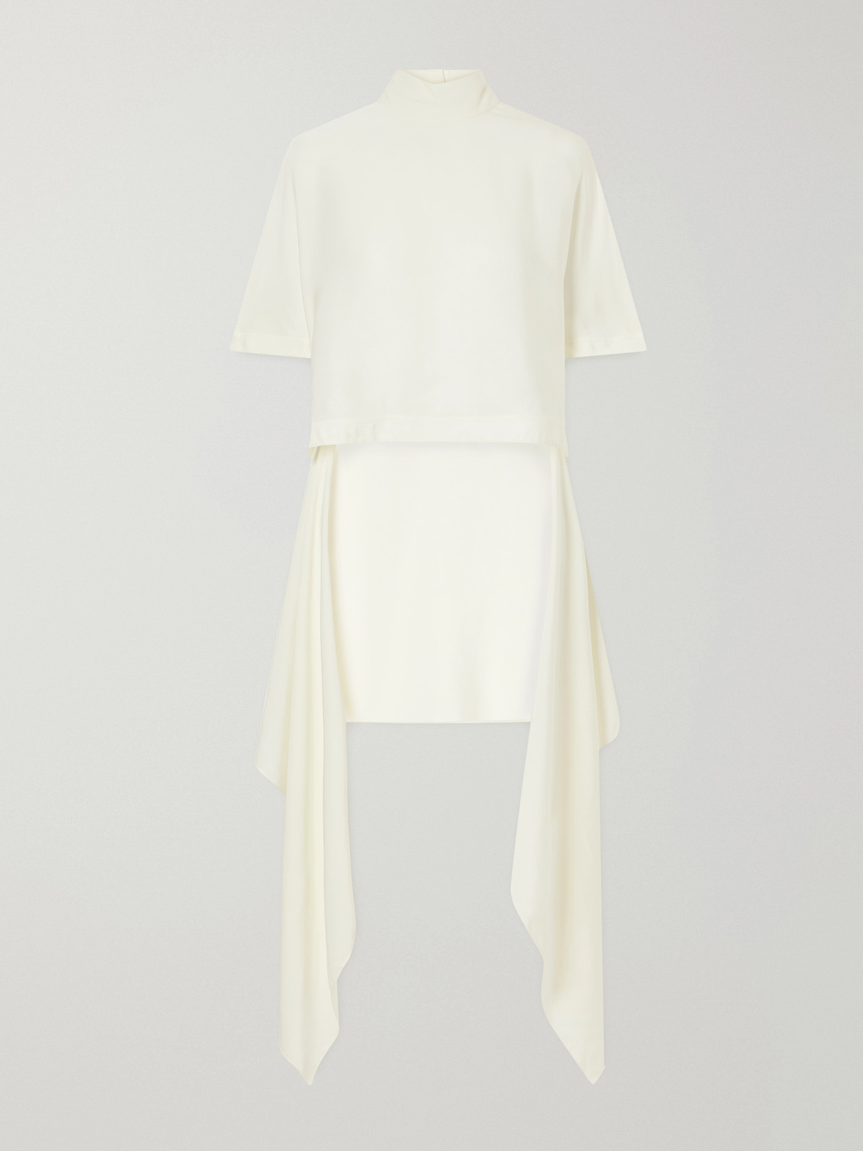 Alaïa Asymmetric Cady Blouse In White
