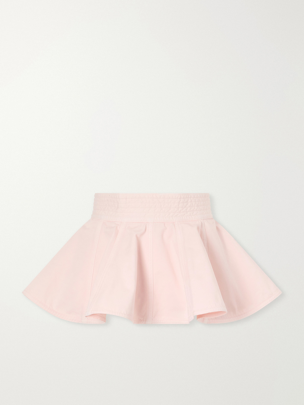 Alaïa - Denim Peplum Belt - Pink