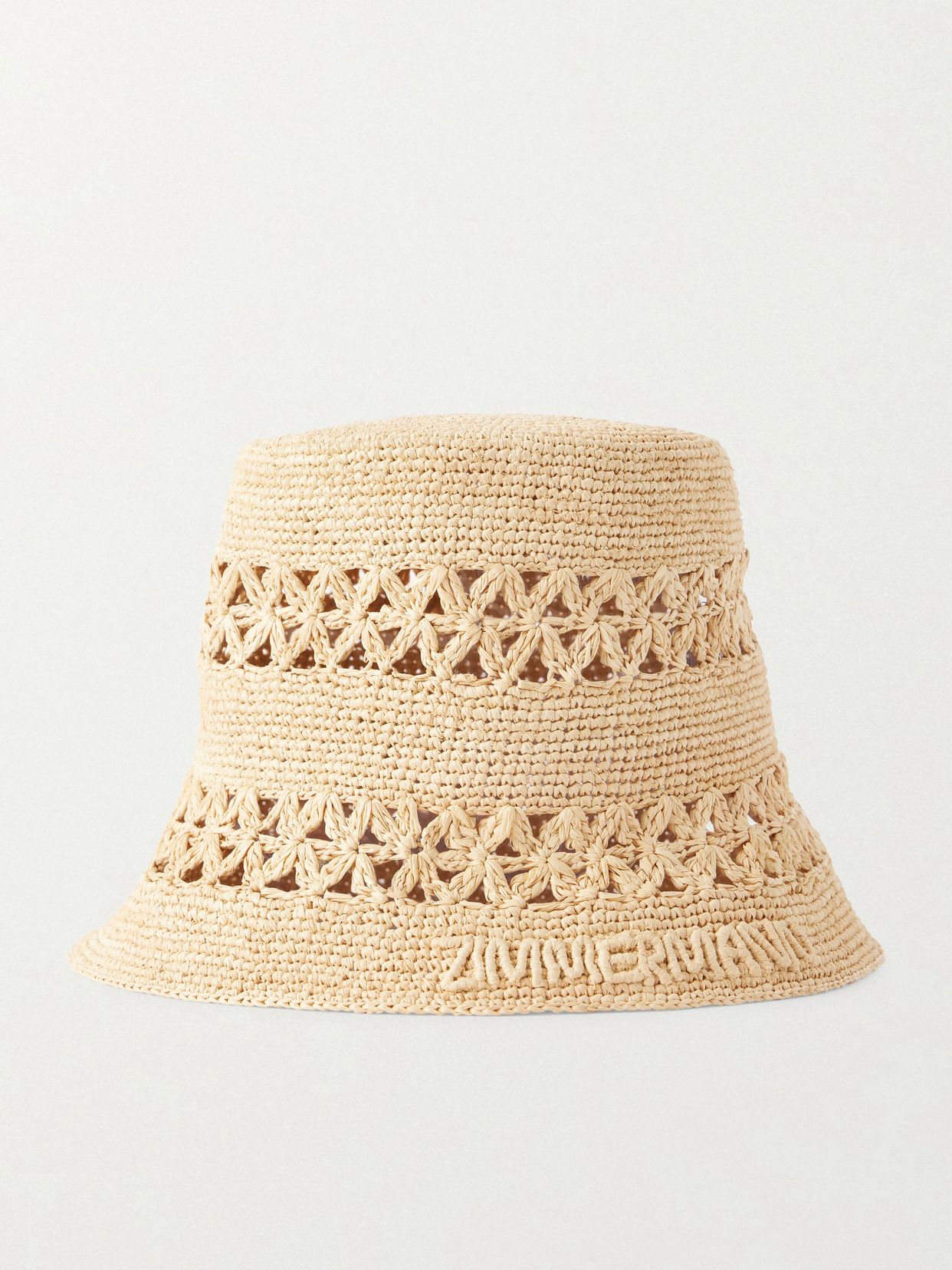 Raffia bucket hat