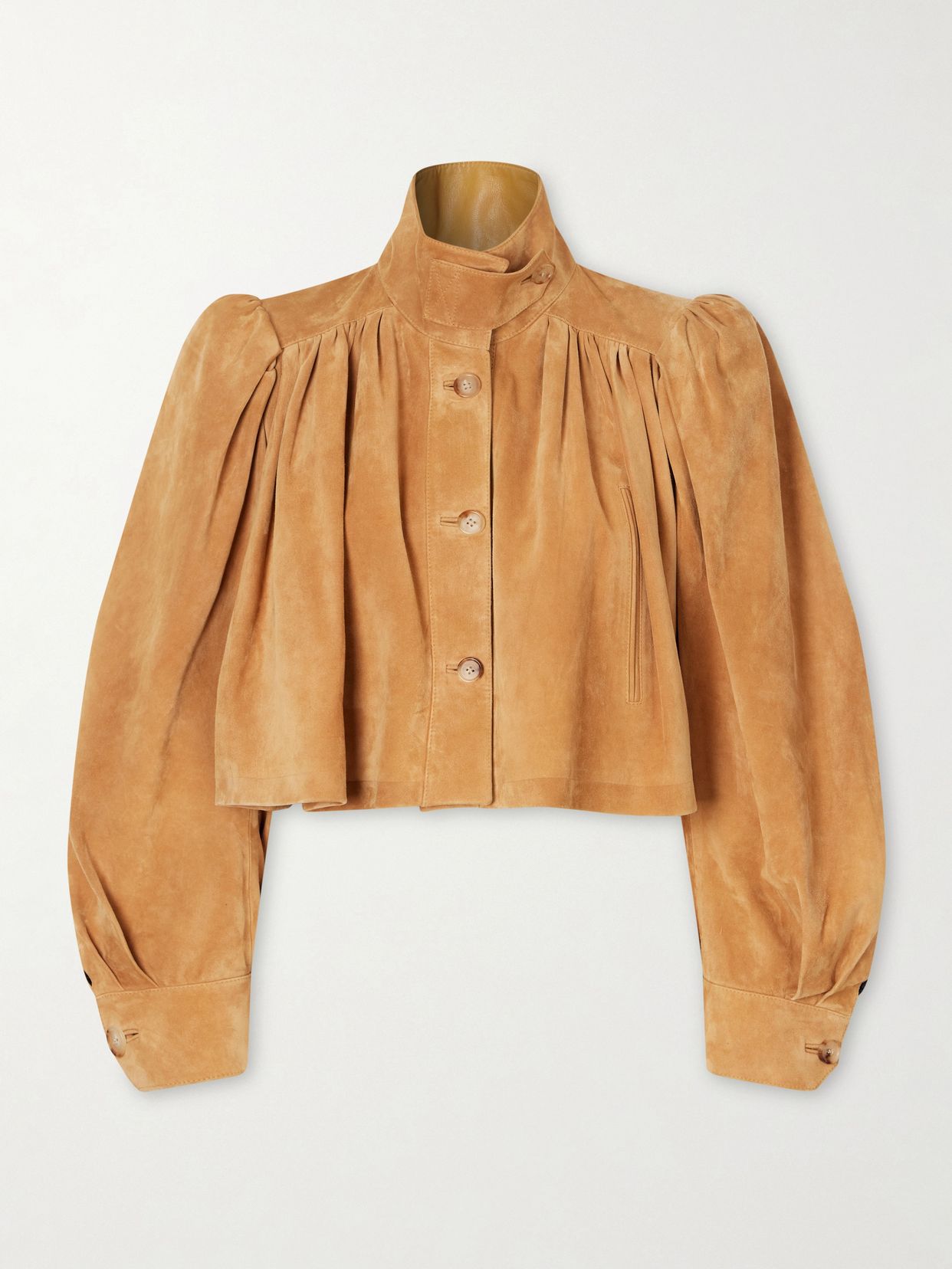 Cropped Suede Jacket
