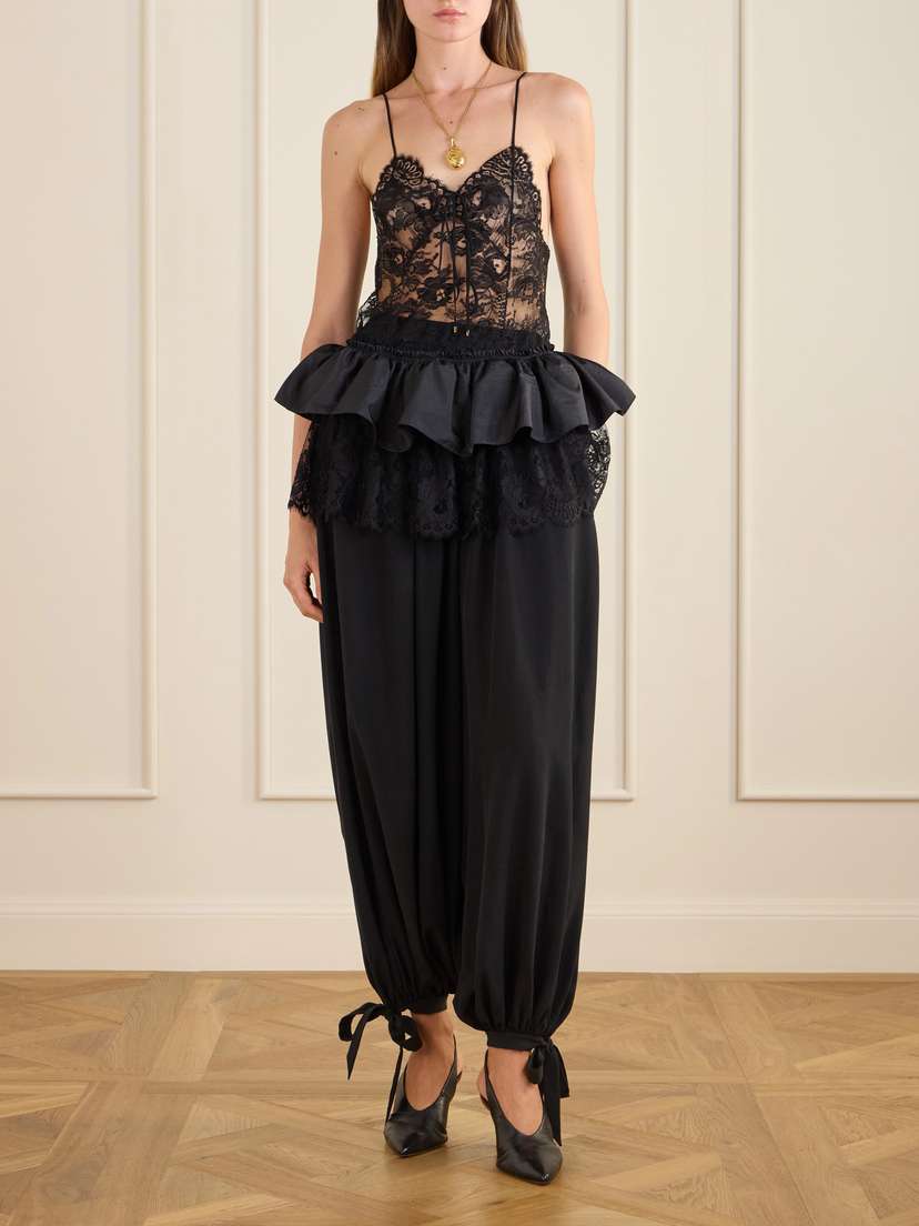 Chloé Silk Crepe De Chine Balloon Pants | Thumbnail 2 Chloé Silk Crepe De Chine Balloon Pants | Thumbnail 2