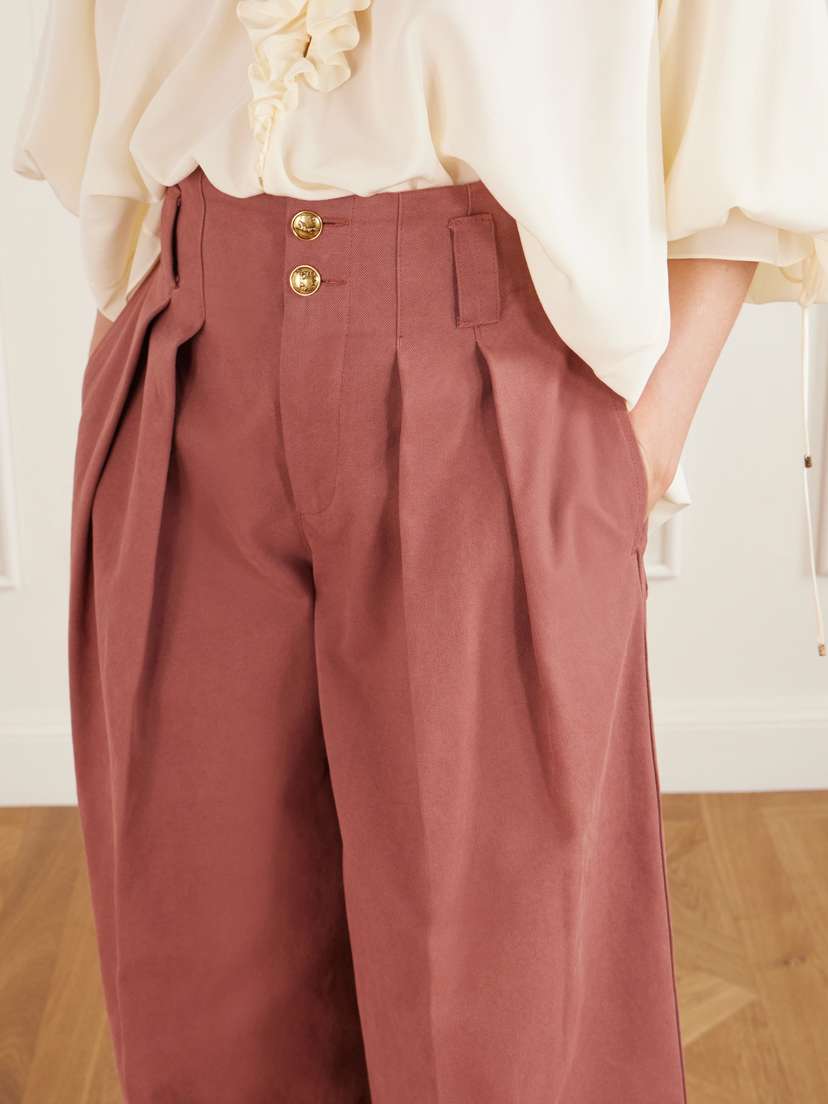 Chloé Cotton Wide-leg Pants | Thumbnail 4